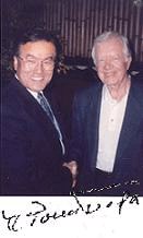 富永氏とジミー・カーター米国元大統領